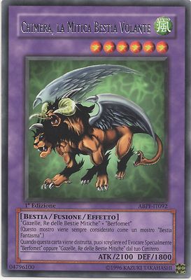 YU GI OH CHIMÄRE, DIE MYTHISCHE FLIEGENDE BESTIE   ABPF   SELTEN