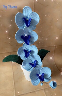 crocheted orchid