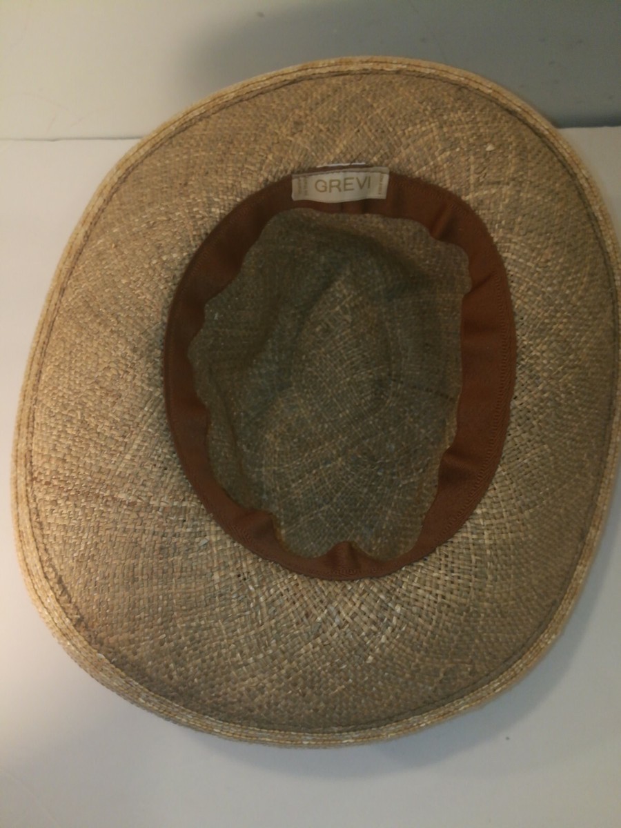 GREVI Firenzi Straw Tossels Luxury Fedora Hat Made in Italy  display picture 1