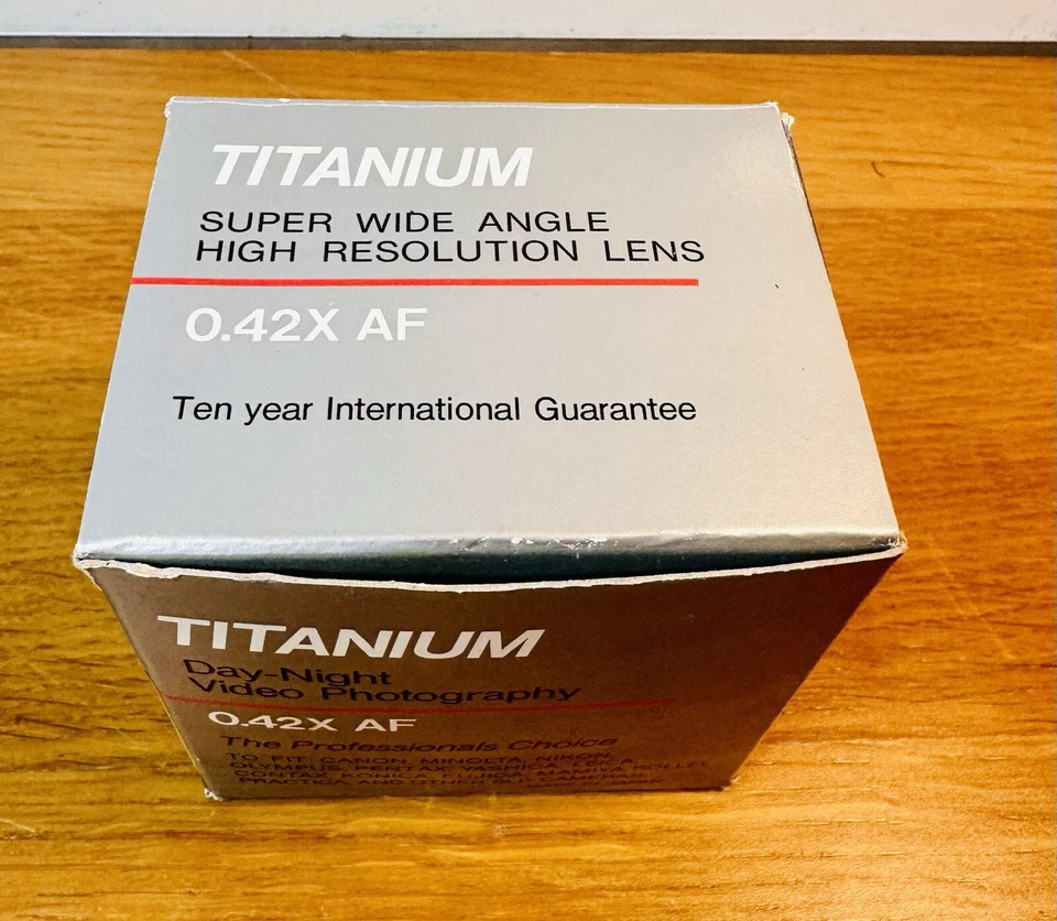 Titanium I.R. Series Super Wide Lens 0.42x AF New Unused Boxed Made In Japan - Image 3 of 4