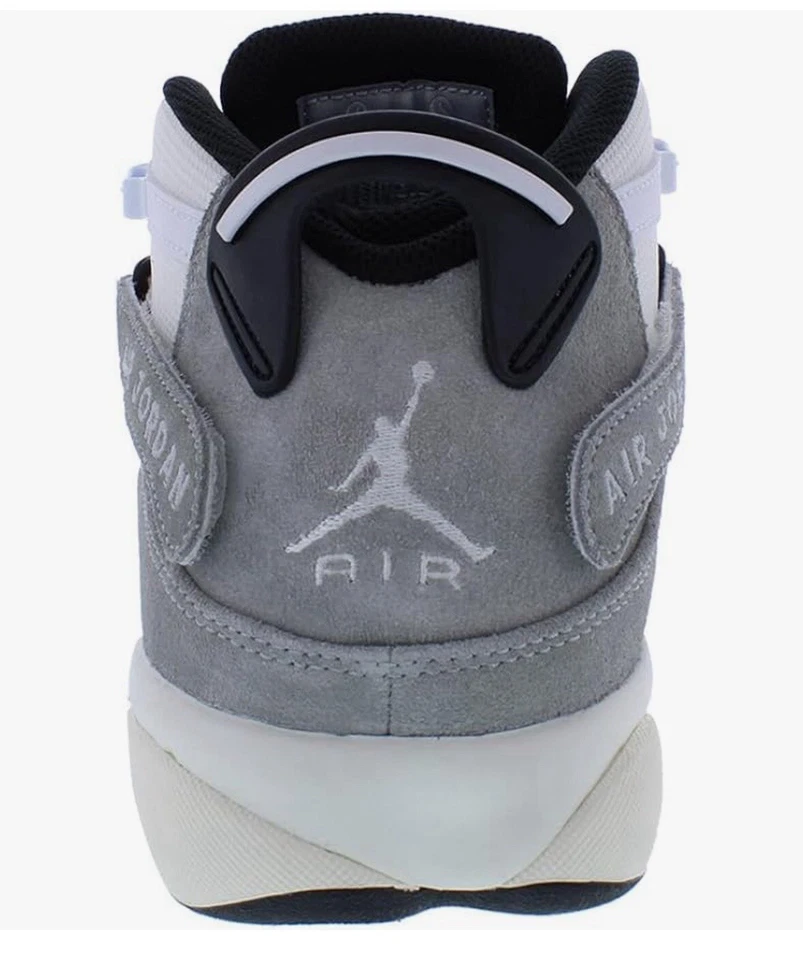 NIKE JORDAN 6 ANILLOS GRIS HUMO CLARO-BLANCO-NEGRO-VELA TALLA 11 [FJ4650-077] Foto 3 de 4