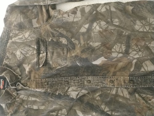 Outfitters Ridge Camo Long Sleeve Shirt ~100% Organic Cotton~Button Down~Sz XL - Picture 11 of 17