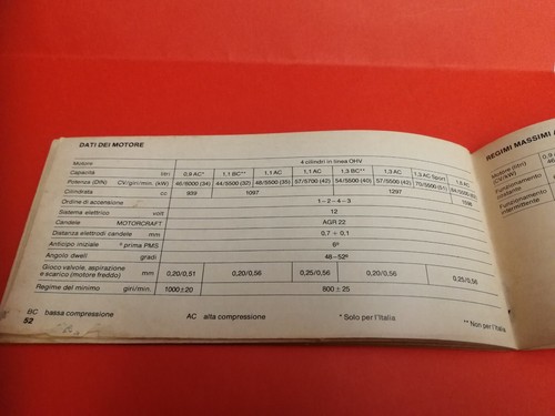 FORD Escort Normale-Sport e Giardinetta Libretto Uso e Manutenzione Originale'75 - Foto 9 di 9