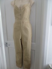 L'Academie Beige cream Cotton/elastane Jump Suit size M