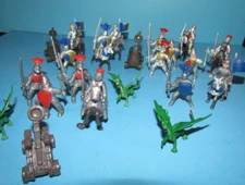 SAFARI LTD Medieval Figures Knights,Dragons,Warhorses,Catapults,foot soldiers.