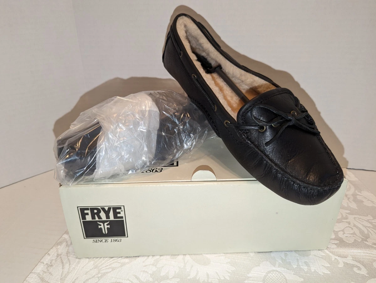 Frye Reagan Campus Driver Sz 10M Men's Sherpa Lined Leather