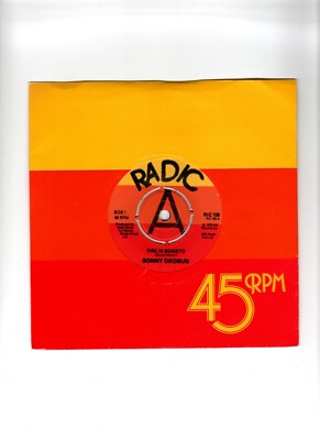 SONNY OKOSUN - FIRE IN SOWETO. RARE UK 1978 ORIG 7'' PROMO & CO/SLEEVE. N/MINT
