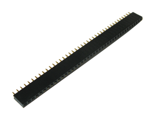 5 x listello boccola 40 poli dritto RM 2,54 mm adatto per intestazione pin penna - Foto 2 di 3