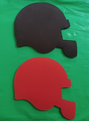 Football Shaped Coaster Lot (2) 5'' X 4'' New!