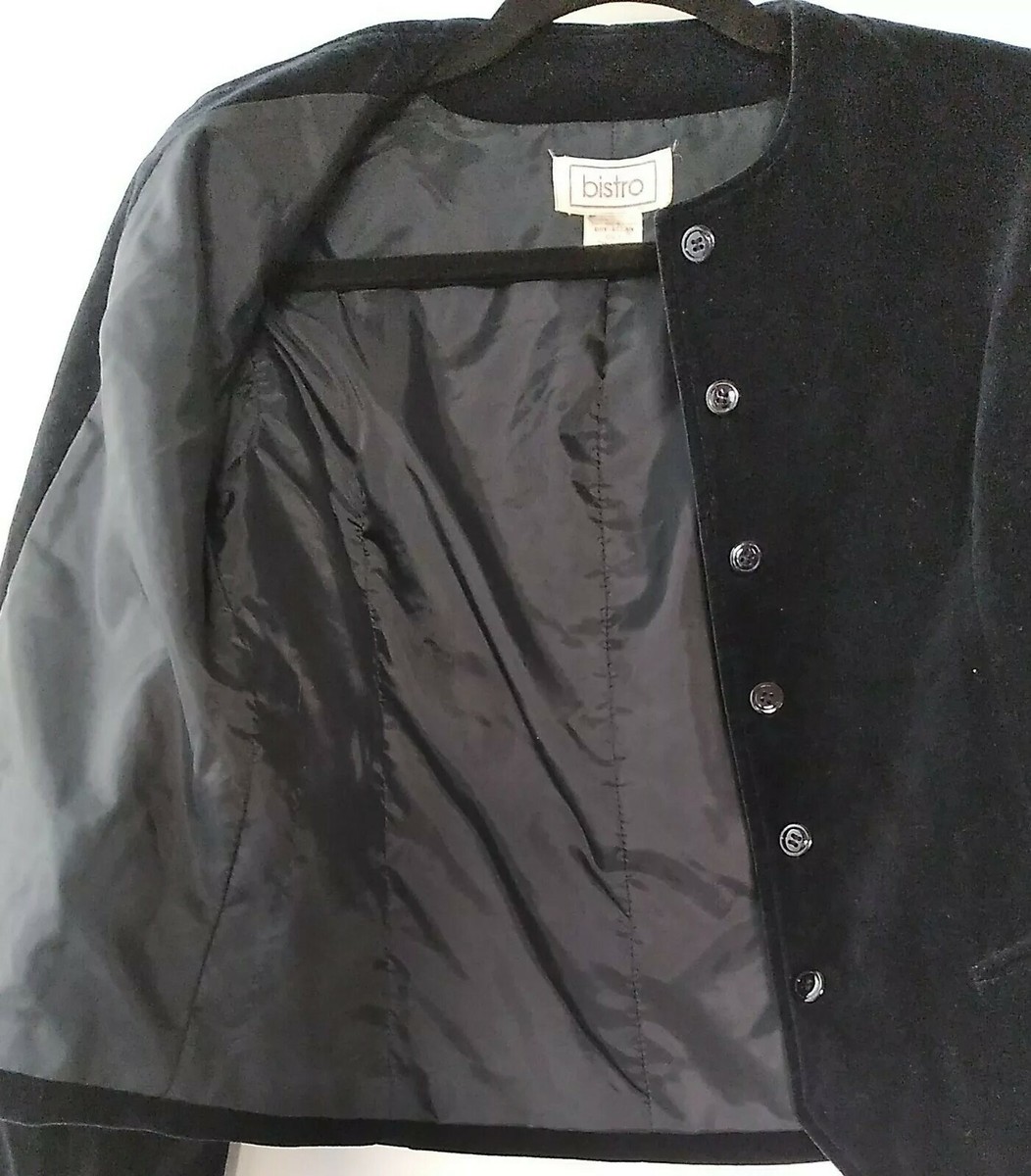 Woman’s Bistro Blazer/Coat , Size 9, Black, Vintage  Sharp! View 2