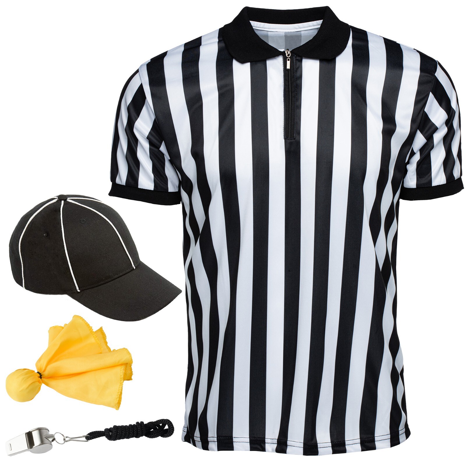 Murray Sporting Goods Men's Referee Shirt Bundle - Shirt, Hat, Flag, Whistle