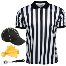 Murray Sporting Goods Men's Referee Shirt Bundle - Shirt, Hat, Flag, Whistle