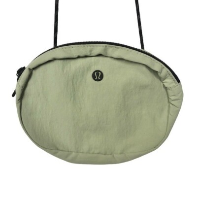 oval lululemon bag Lululemon Light Mint Green Circle Oval Crossbody Bag