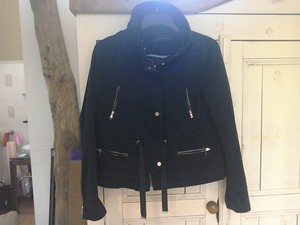 women's short navy jacket