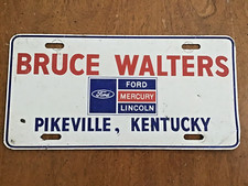 Bruce Walters Ford License Plate Booster front Pikeville Kentucky dealership
