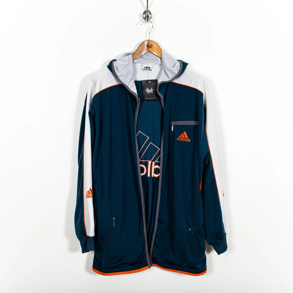 豪奢な adidas Lsize logo jacket track 3line ジャージ - www
