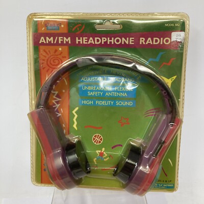 Street Beat AM/FM Headphone Radio Model 882 Classic 1995 By Lenoxx
