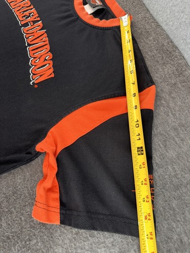 Harley Davidson Shirt Mens 2XL Embroidered 3D Logo Black Biker Short Sleeve - Picture 23 of 24