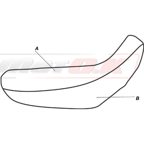 FUNDA ASIENTO para Husqvarna SM 610 ('99-'10) MotOK Vinilo Antideslizante Impermeable - Imagen 2 de 9