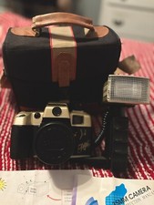 VINTAGE Big Royal View f/4.5 35mm Film Camera W/ Telescopic Flash  Bag NICE