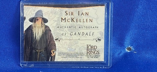 Sir Ian Mckellen LOTR The Fellowship Of The Ring Topps Signed - Picture 6 of 6