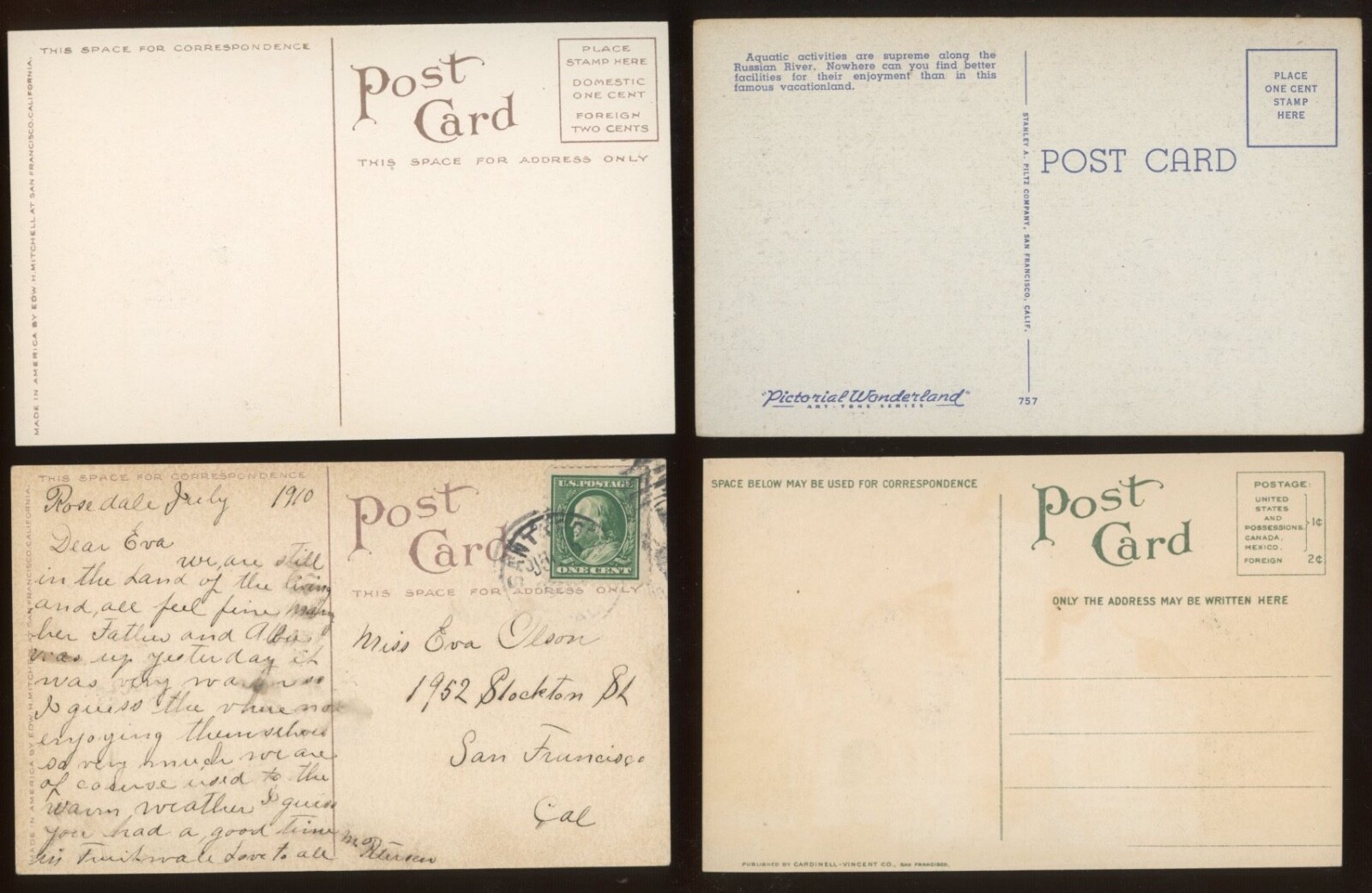 Sonoma County, CA. Lot of 24 Different Postcards. All cards shown