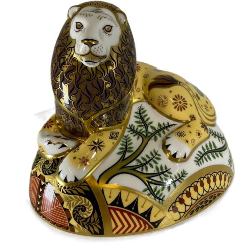 Royal Crown Derby 1st Quality Nemean Lion Paperweight - Picture 1 of 10