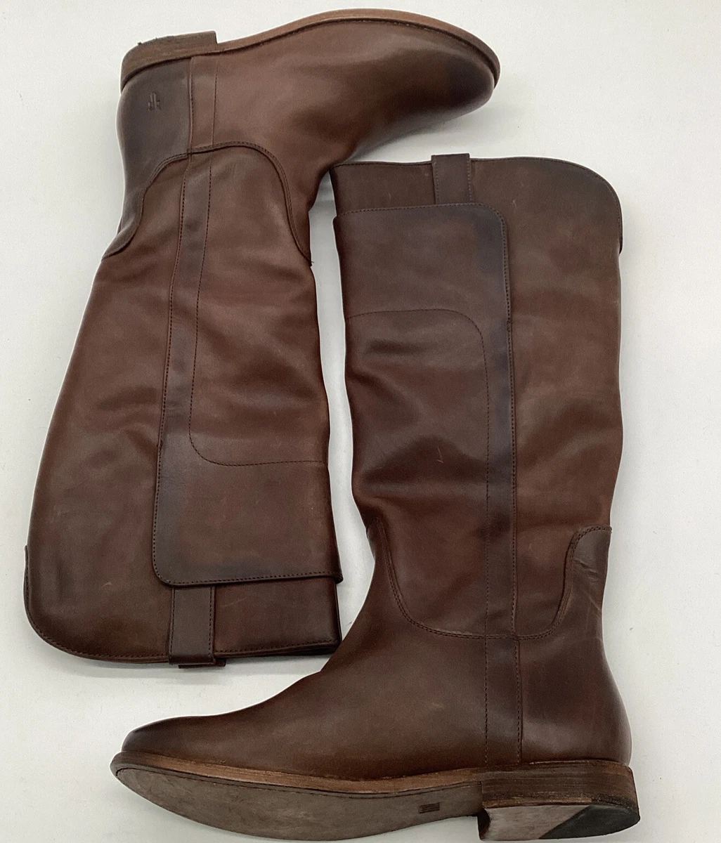Frye paige tall riding boot slate top