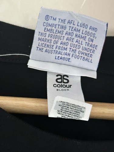 Team AFL Football Mens Adults Stealth Black Tee Cotton T-Shirt Top Size 3XL New - Picture 5 of 12