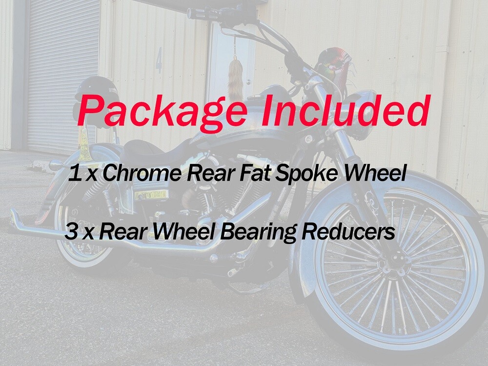 18" Fat Spoke Rear Wheel Rim for Harley Heritage Softail Deluxe Dyna Wide Glide