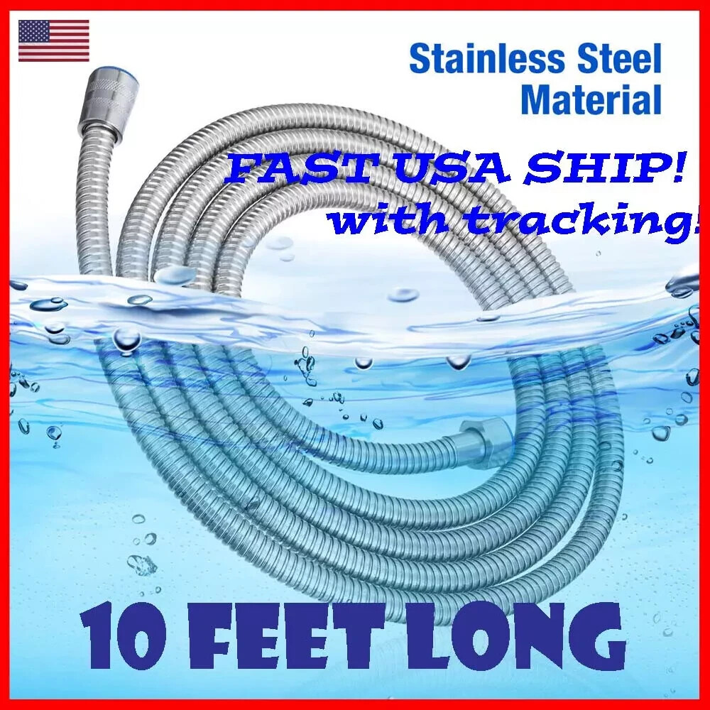 Hose Handheld Extra Long Stainless Steel Bathroom Flexible T
