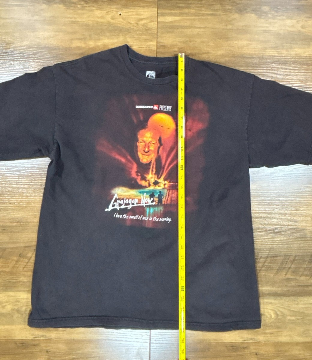 Quiksilver Black Short Sleeve Tee with Bold Graphic - Men Shirt View 2