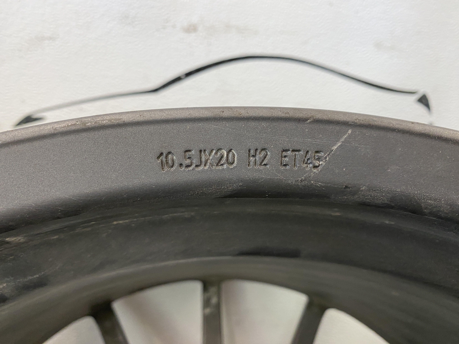 2017-2023 MASERATI GHIBLI WHEEL RIM REAR 20X10-1/2 14 SPOKE ALLOY GTS ANTHRACITE