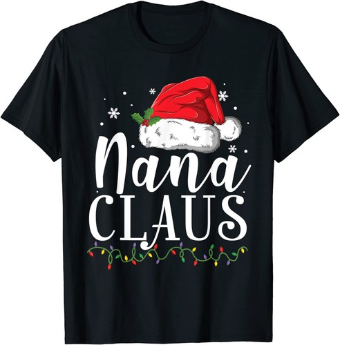 Lustiges Nana Claus Weihnachten T-Shirt Schlafanzug Weihnachtsgeschenk T-Shirt Gr. S-5XL - Bild 1 von 2