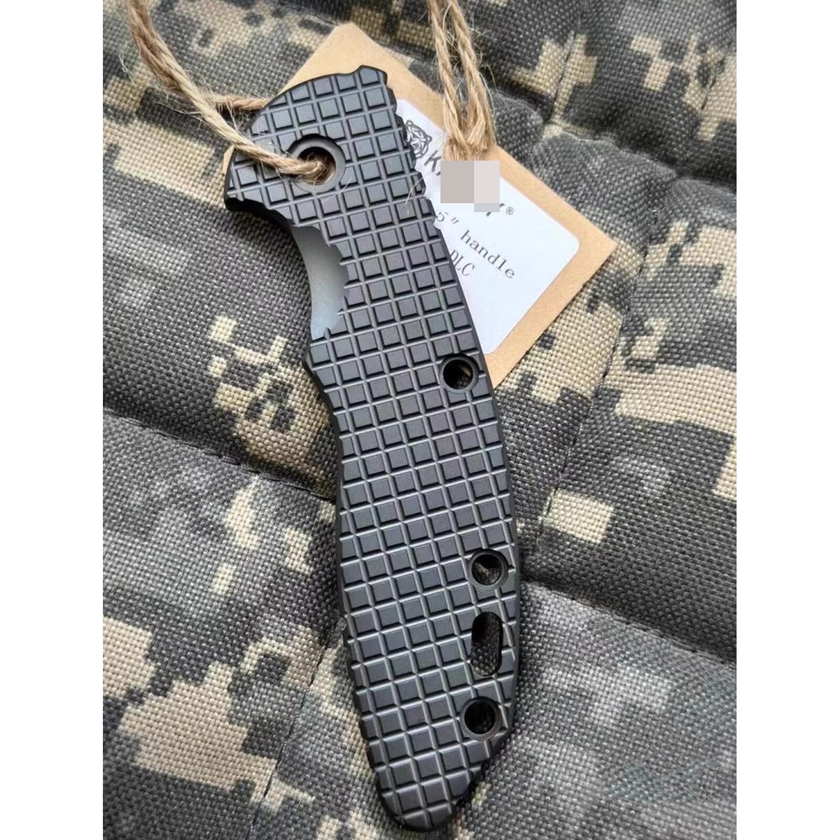 1PC Titanium Scales for Rick Hinderer Knives XM18 3.5” Black