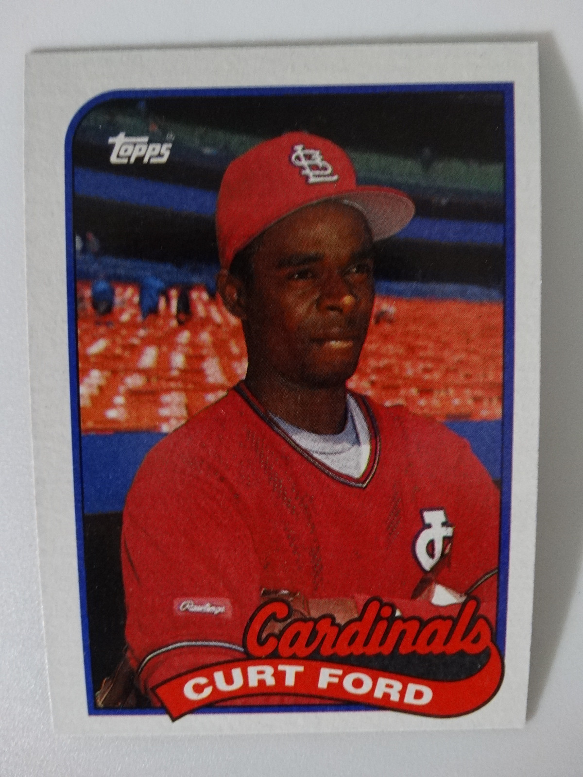 1989 Topps Curt Ford St Louis Cardinals Wrong Back Error Baseball Card