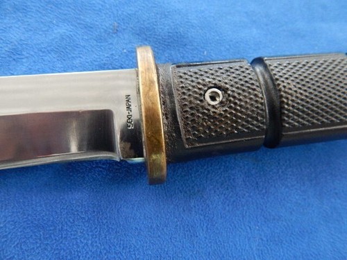VINTAGE 1980'S AL MAR 4004 SHUGOTO TANKEN KNIFE WITH ORIGINAL SHEATH - Picture 12 of 15