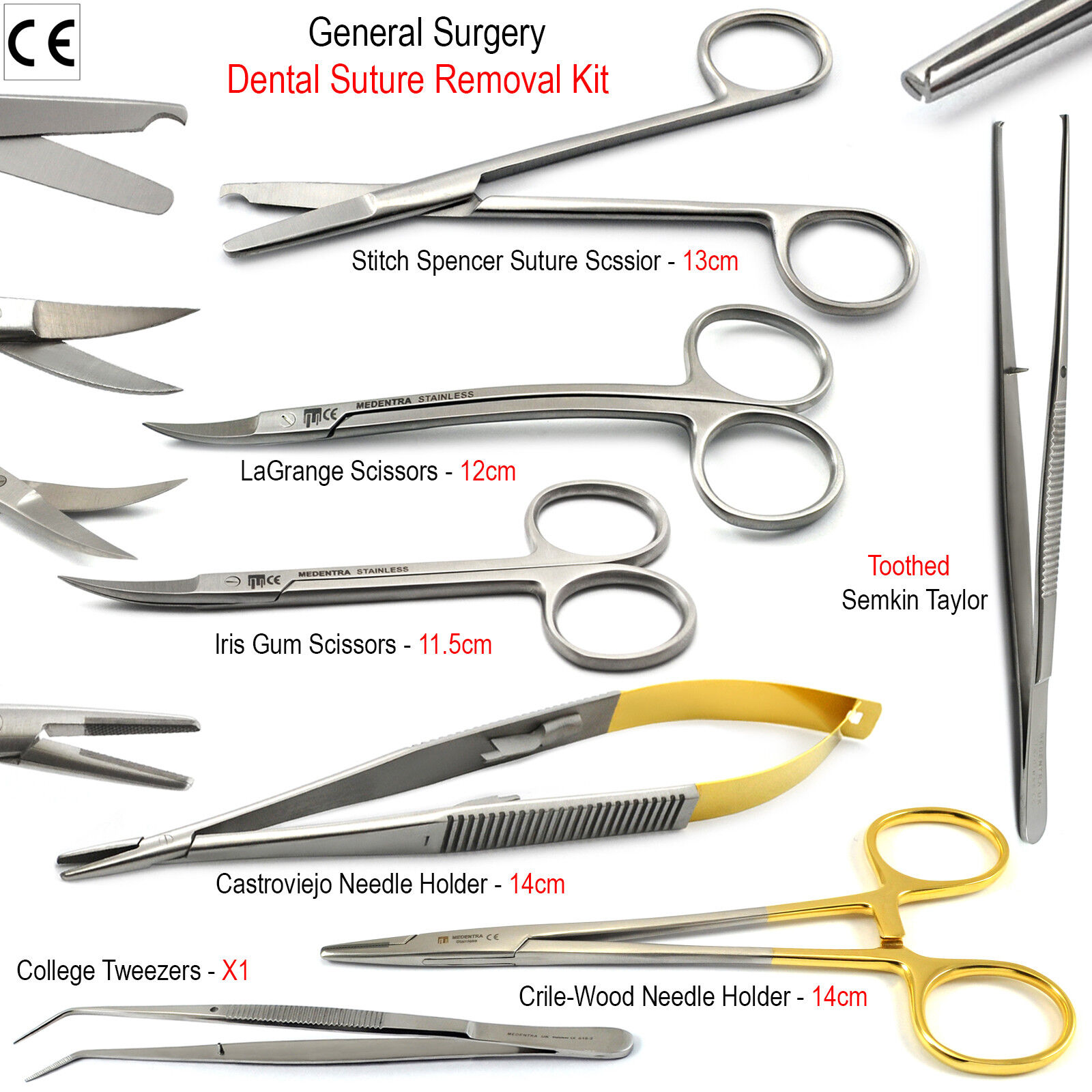 Small Animal Surgery Instruments TC Needle Holders Surgical Scissors Veterinary 5394570169416 | eBay Small Animal Surgery Instruments TC Needle Holders Surgical Scissors Veterinary 5394570169416 | eBay