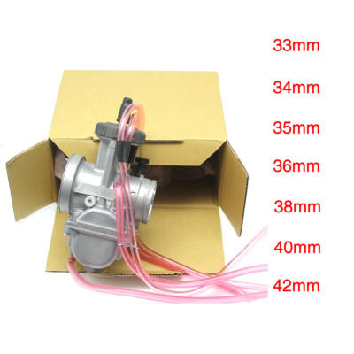 ALCONSTAR 42mm Carburetor For 2T/4T Dirt Bike, ATV, Scooter Engines (250cc-500cc) With Mounting Hardware