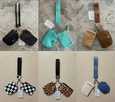 Lululemon Dual Pouch Wristlet Printed Zero wallet storage bag 8 Colors NWT