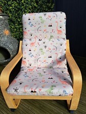 Ikea Poang Kids Chair Cover, slipcover, replacement cover, cushion, washable
