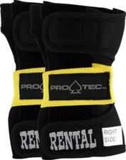 Protec Rental Wrist Small Black Yellow Skate Pads
