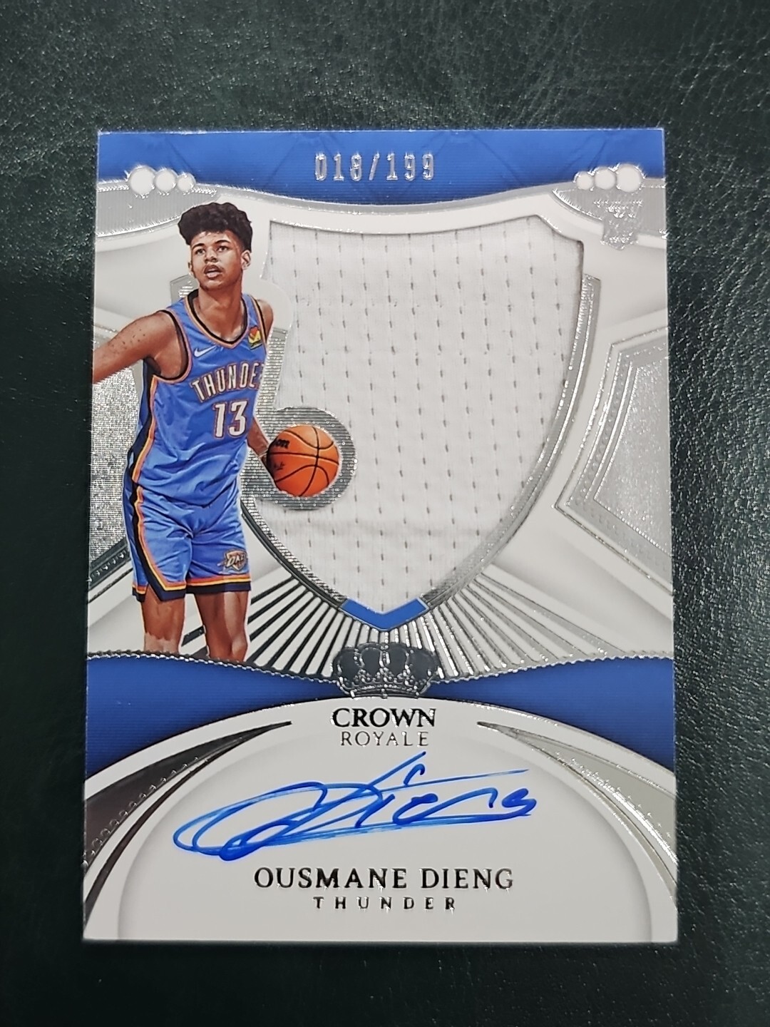 2022-23 Panini Crown Royale Ousmane Dieng Rookie Silhouettes Rpa /199