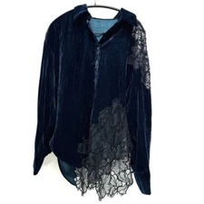 LE CIEL BLEU 24A63617 Lace Long sleeve apparel Long sleeve shirt polyester Green