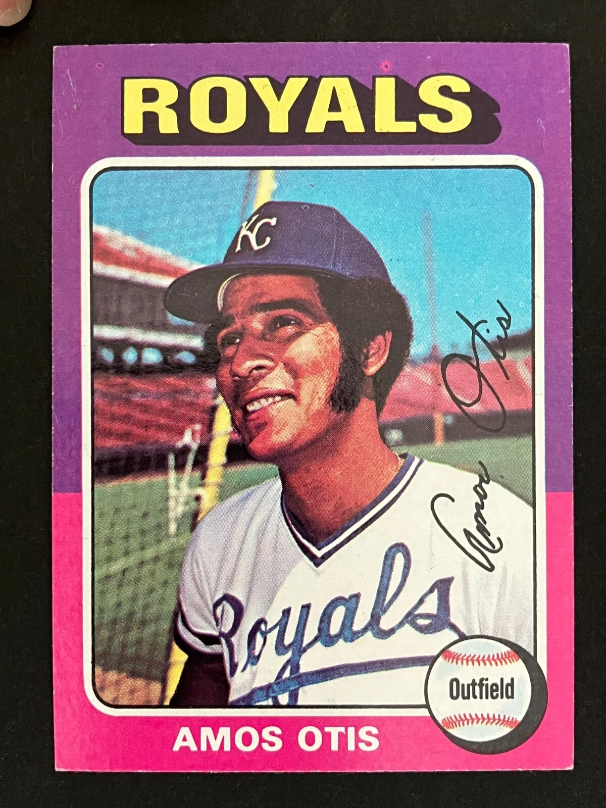 1975 TOPPS MINI HIGH-GRADE SET BREAK - AMOS OTIS - CARD #520 - ROYALS- NM