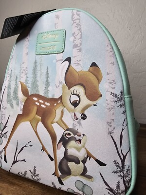 NWT Bambi Snow Day Mini Backpack Loungefly Disney Thumper  display picture 2