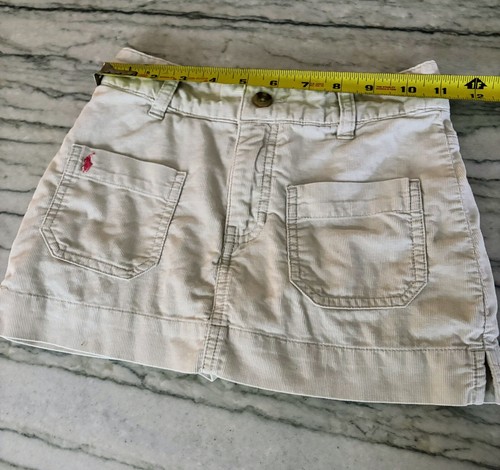 Ralph Lauren Girls Tan Corduroy Skort Size 7 - Picture 6 of 9