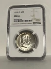 1959-D NGC MS66 Franklin Half Dollar 50c
