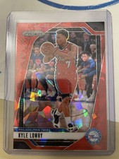 2024-25 Panini Prizm Red Cracked Ice Prizm Kyle Lowry #210 Philadelphia 76ers