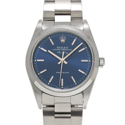 Rolex Air-King 14000 34mm Stainless Steel Blue Wristwatch #WW6516